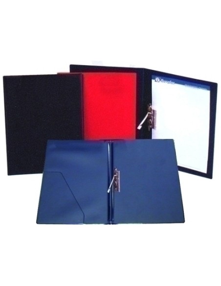 CARPETA MINICLIP LAT. IBERP.PVC Fº BURD.